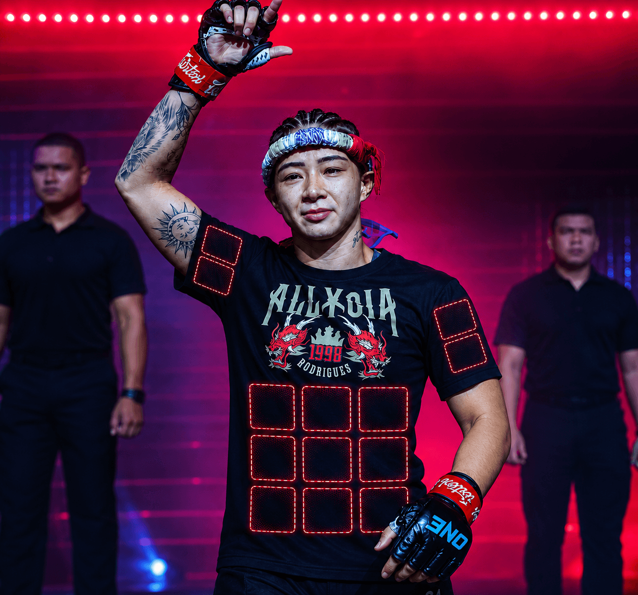 Allycia Rodrigues walkout T-shirt sponsorship slots